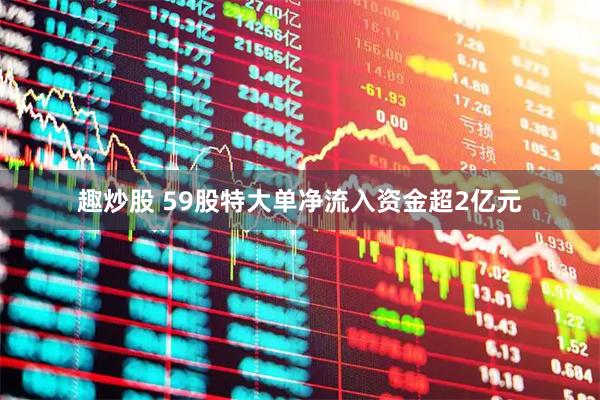 趣炒股 59股特大单净流入资金超2亿元